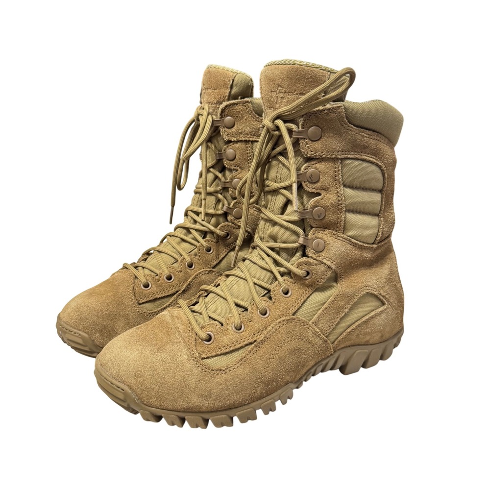 Tactical Research Khyber TR550 Desert Tan Combat Boots Mens Size 7R‎ Vibram Sole